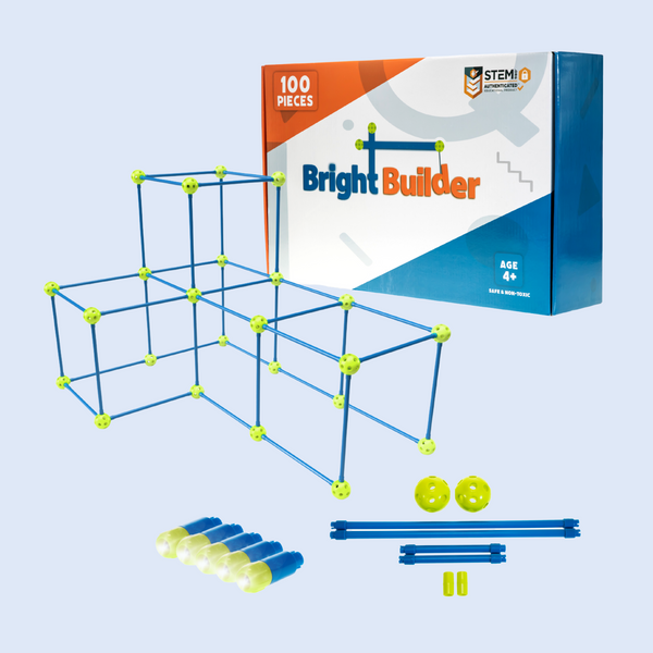 Intellio Toys intellio toys 100 pieces fort building kit for kids